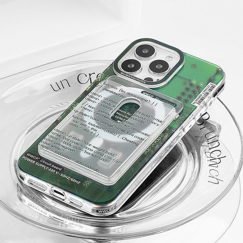 Circuit board industrial style magnetic iPhone case - Phone Cases - Other Materials 