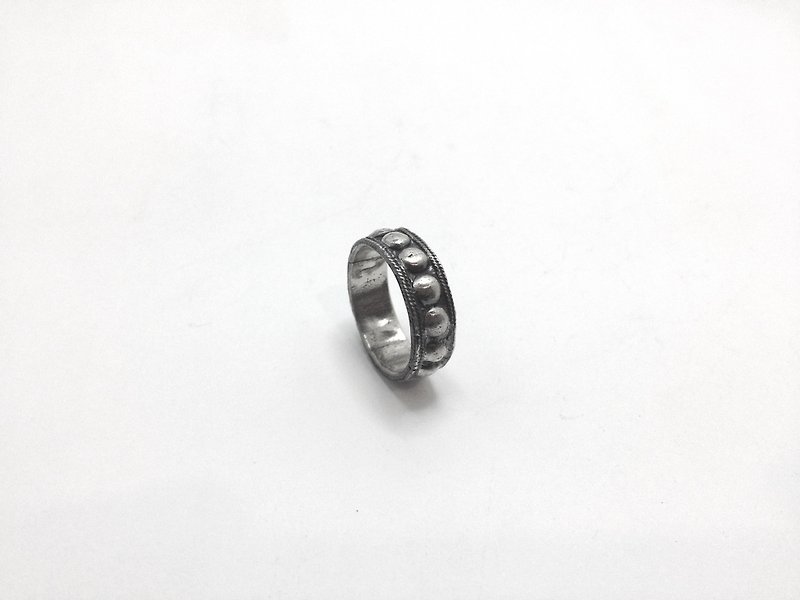 Geometry Nine·Silver Ring (Antique Silver) | Geometry - General Rings - Other Metals Gray