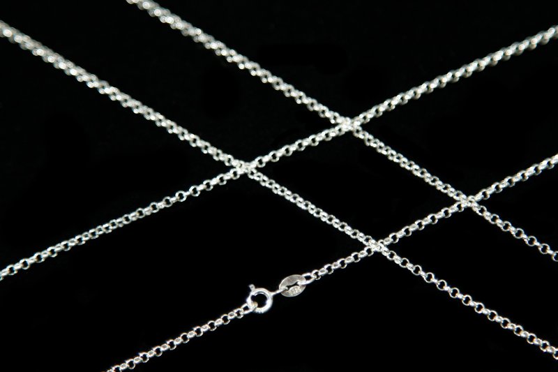 【Additional purchase】Sterling silver chain necklace (Great type for many use) - สร้อยคอ - เงินแท้ สีเงิน