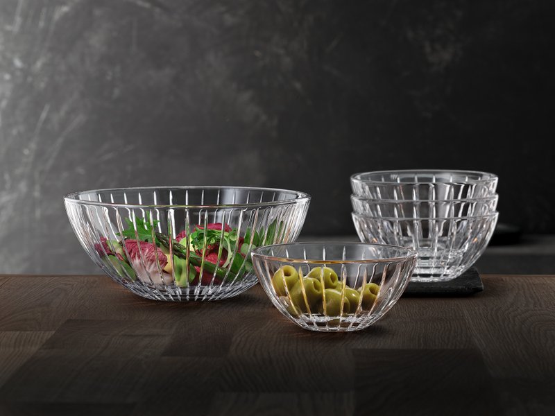 【Spiegelau】Milano crystal glass bowl 5-piece gift box set - ถ้วยชาม - แก้ว 