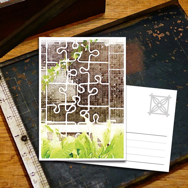 老屋顏 – 鉄窓花ポストカード-2 - はがき・メッセージカード - 紙 