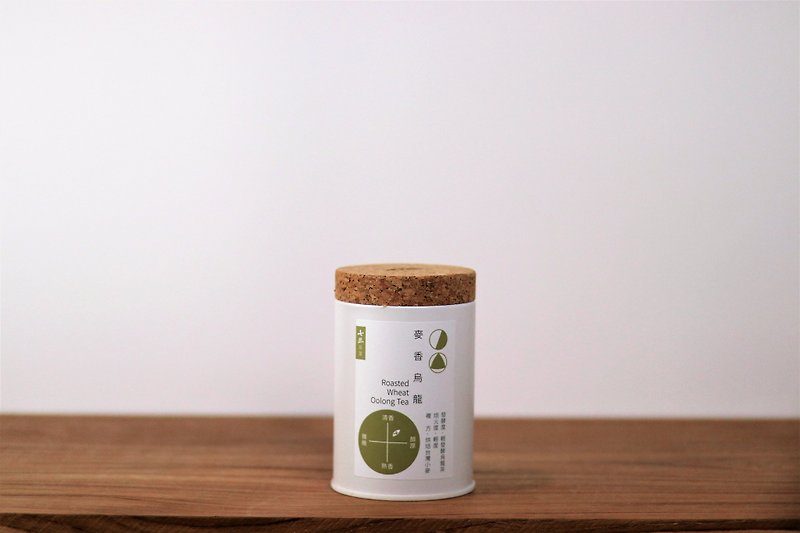 Roasted Wheat Oolong Tea-Loose Tea (preserving can used) - ชา - โลหะ ขาว