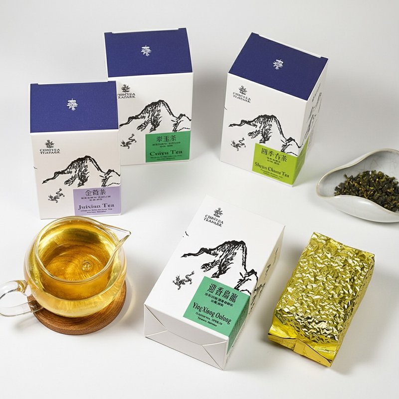 【免運組合】南投清香烏龍茶4入-迎香、翠玉、金萱、四季春 - 茶葉/茶包/水果茶 - 紙 白色