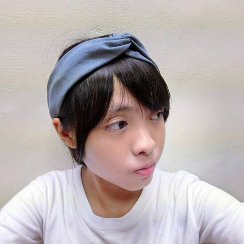 S.K.der手作 素面 鬆緊帶 交叉款髮帶 hairband *SK*