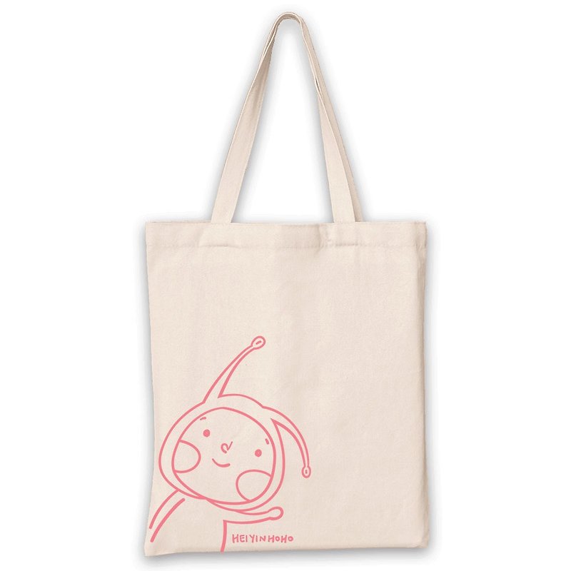 Pink HoHo Wave Tote Bag - Messenger Bags & Sling Bags - Cotton & Hemp Pink