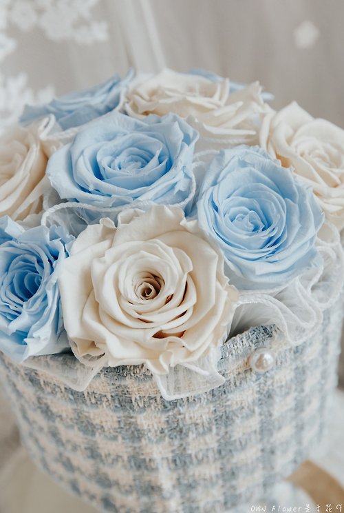 Small fragrant bouquet/Chanel bouquet/Baby blue bouquet