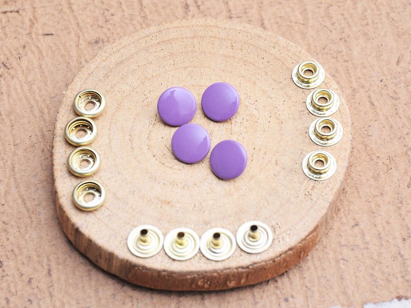 Little jumping bean series-12.5mm buckle face four-in-one buckle lavender LAVADULA (4 in group) leather accessories - เครื่องหนัง - หนังแท้ สีม่วง