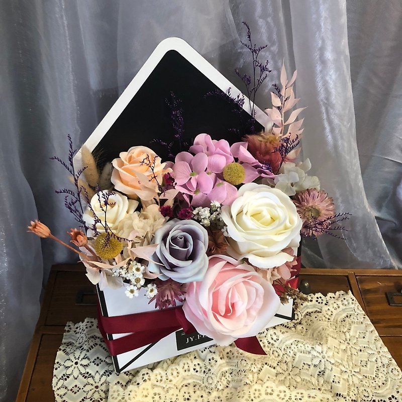 Love's Spin Dance * Korean Fragrance Flower + Dry Flower / Love Letter Flower / Valentine's Day Gift - Dried Flowers & Bouquets - Plants & Flowers Pink