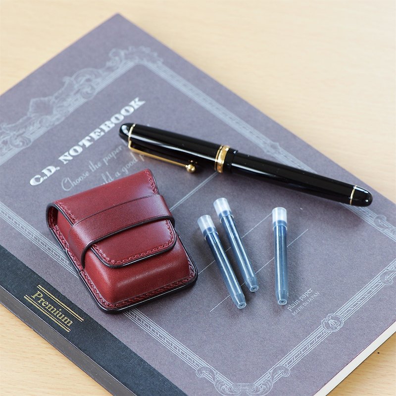Cartridge ink case - Pencil Cases - Genuine Leather Multicolor