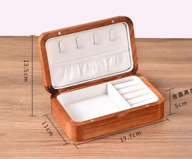 稀少美品 木材製 寶石象嵌 龍紋首飾盒 収納盒 文房置物 賞物 貴重 珍蔵品