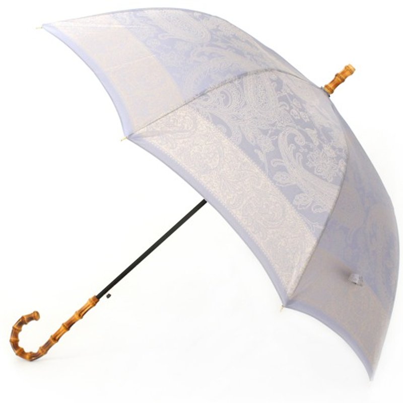 【晴雨兼用 ジャンプ傘】 kirie -ペイズリー- アイスブルー - 傘・雨具 - ポリエステル ブルー
