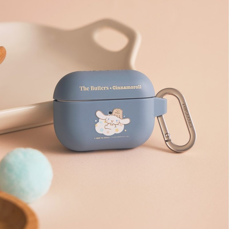 奶油家族x大耳狗悠閒雲朵強悍防摔AirPods保護套 - AirPods/耳機保護套 - 塑膠 多色