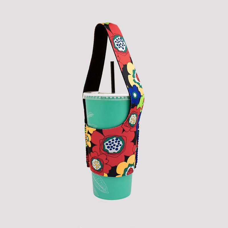 BLR Eco-friendly Beverage Bag I Go TU21 Finland Flower - Beverage Holders & Bags - Polyester Multicolor