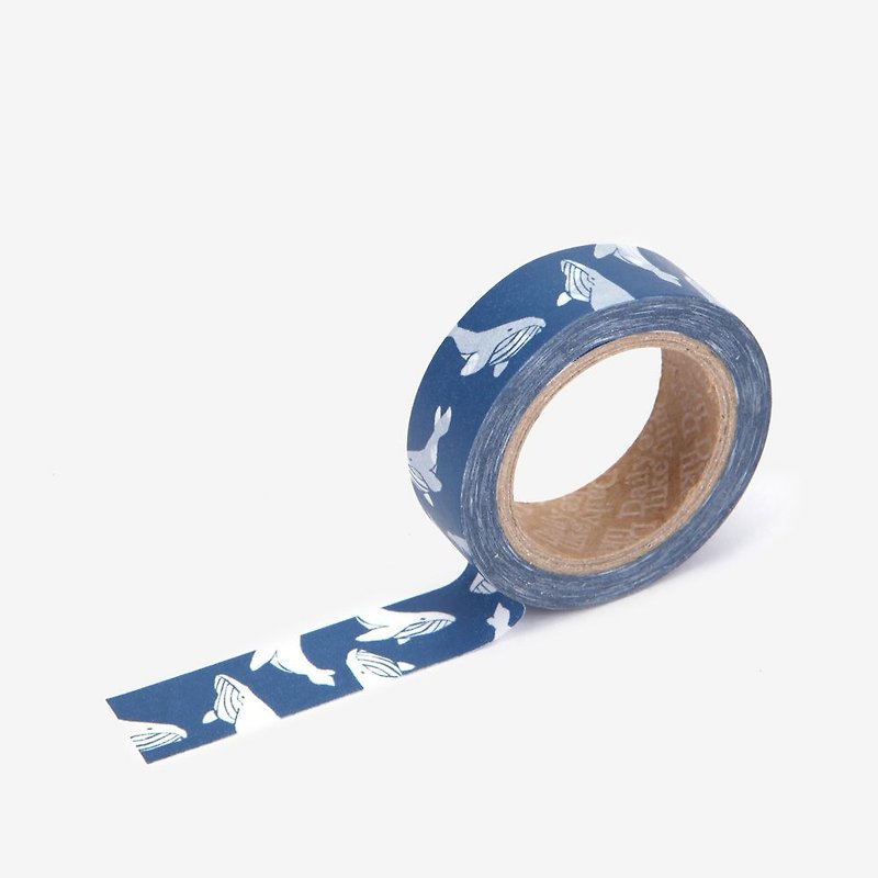 単一ロールテープ-93ベルーガ、E2D01714 Dailylike - マスキングテープ - 紙 ブルー