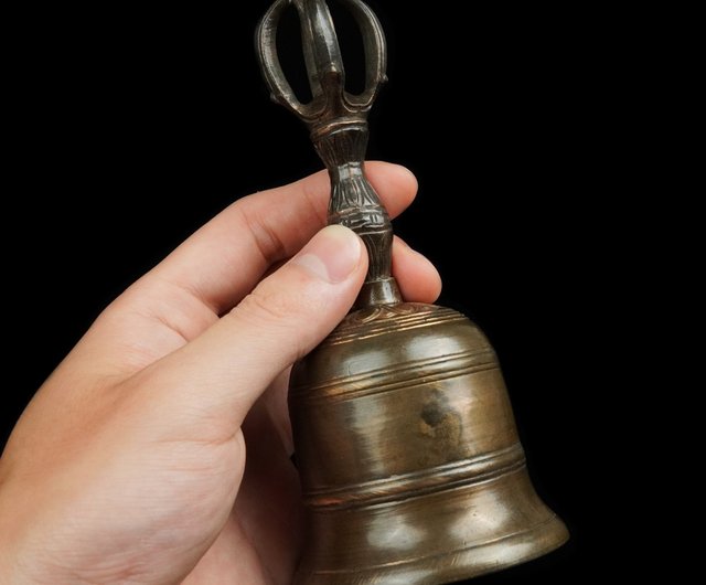 日本の東密法具 - 19世紀以前 江戸時代 金剛鈴（鈴高14.5cm