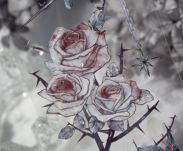 新品　薔薇故事シリーズ　PETマスキングテープ　マステ　5m 新品 薔薇故事シリーズ PETマスキングテープ マステ 5m