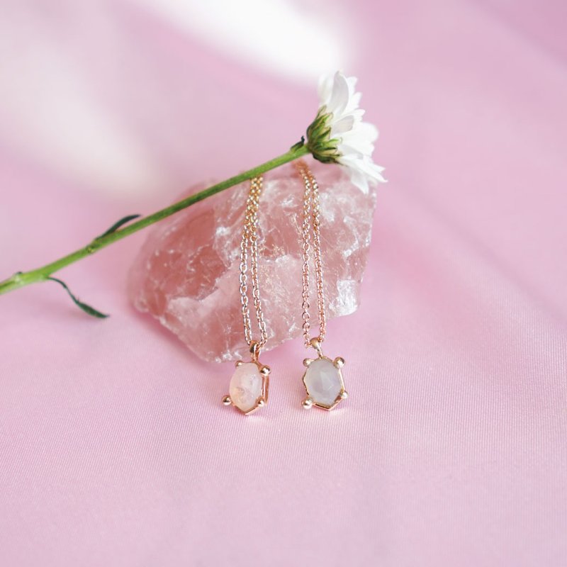 Marilyn Pendant - 項鍊 - 半寶石 粉紅色
