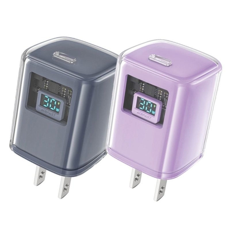 ACEFAST 探索系列 PD30W氮化鎵數顯電源供應器A55 - 手機配件 - 其他材質 