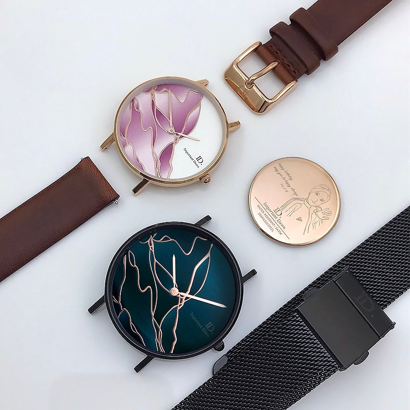 Pinkoi獨家福袋-客製化設計師錶款套組 - 女裝錶 - 不鏽鋼 粉紅色