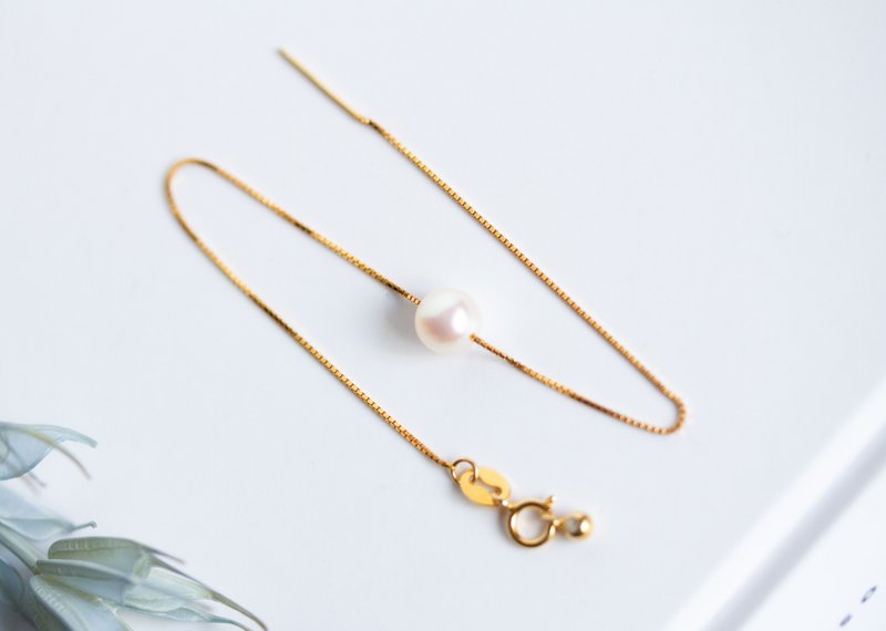 あこや真珠 べネチアンブレスレット Akoya Pearl box chain bracelet silver925 - 項鍊 - 珍珠 白色