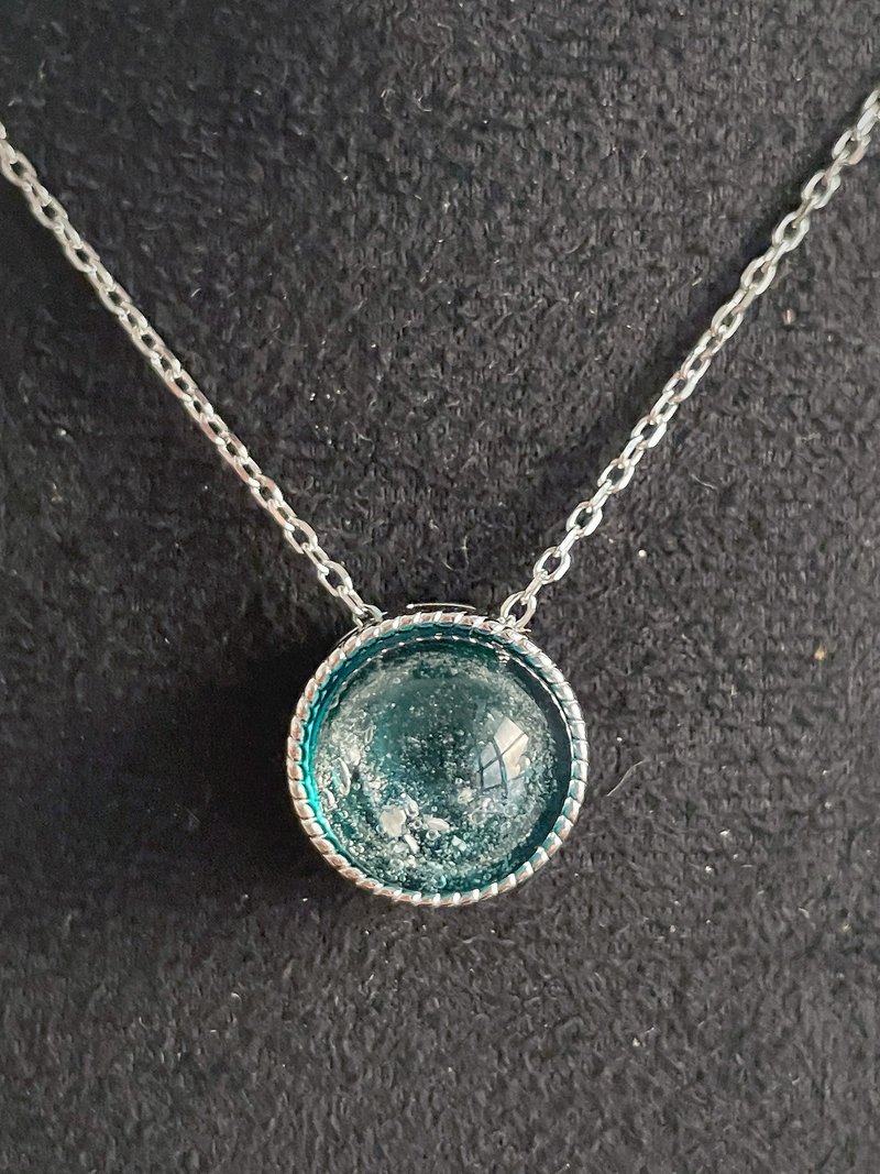 麻花邊骨灰琉璃項鍊-客製化 - 項鍊 - 玻璃 