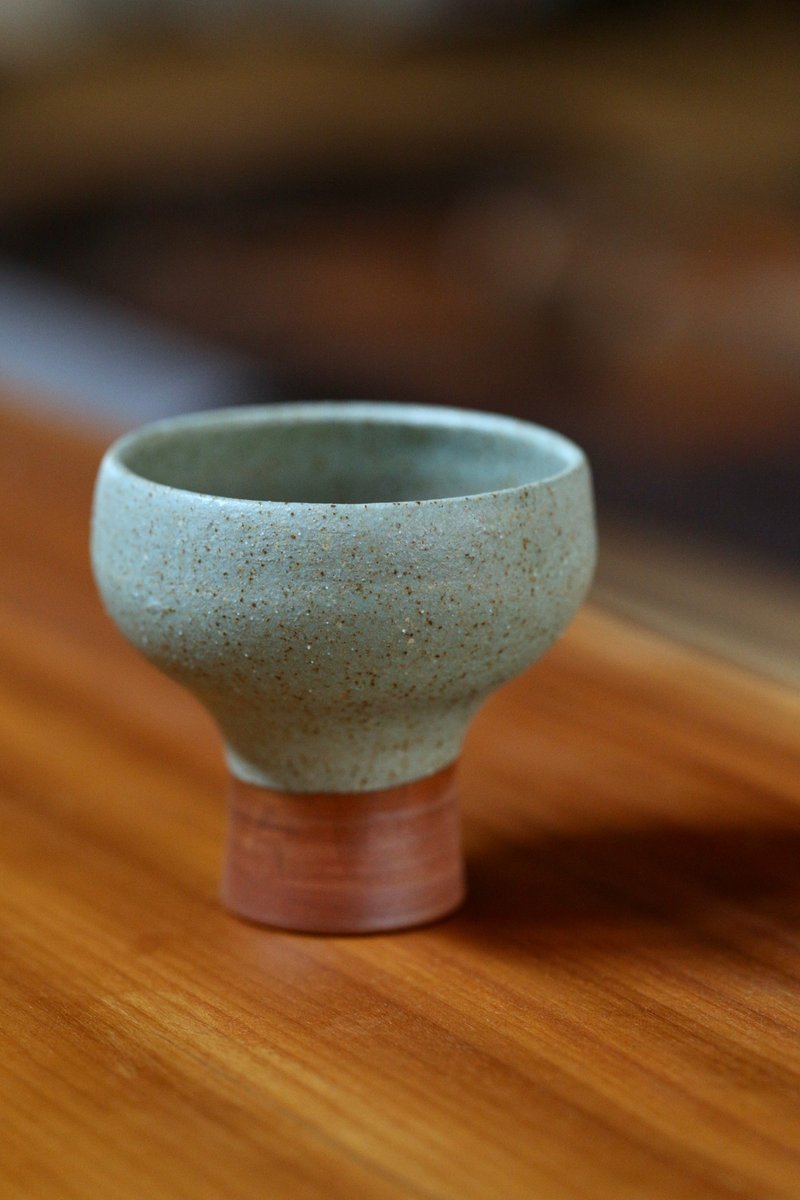 Ash Glaze Green Dessert Cup - แก้ว - ดินเผา สีเขียว