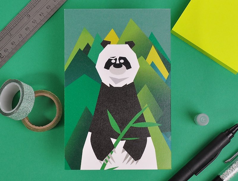 Mr. Bear Collection Postcard - Panda - Cards & Postcards - Paper Green