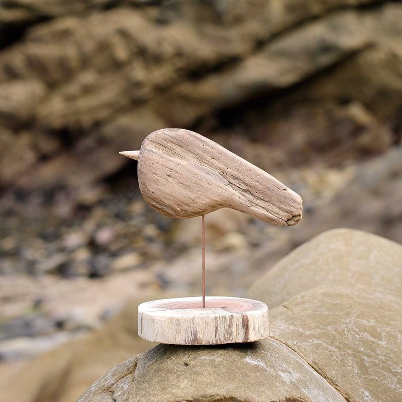 世界へ羽ばたこう　流木の鳥　wood bird　鳥　decorative bird　鳥のオブジェ　かわいい鳥　bird goods　S saiz　１１４ - 擺飾/家飾品 - 木頭 咖啡色