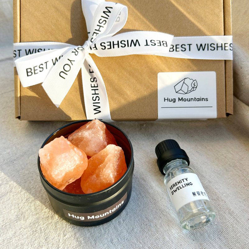 Himalayan Salt Diffuser Crystal Gift Set Essential Oil - Fragrances - Crystal Orange