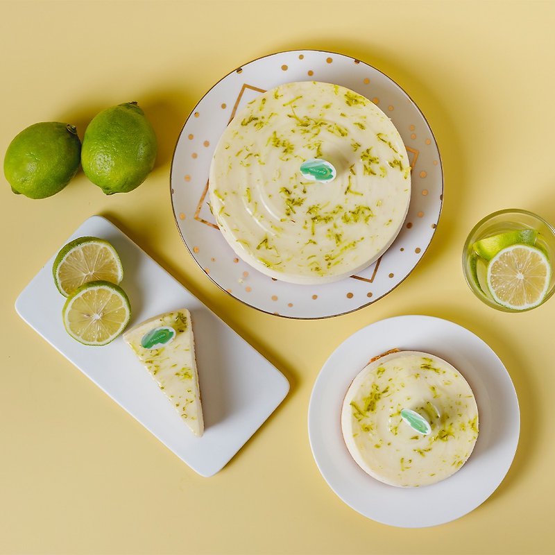 Not sour! Popular and popular! Lemon heavy cheese (6 inches) Apple Daily award-winning cake - เค้กและของหวาน - อาหารสด สีเขียว