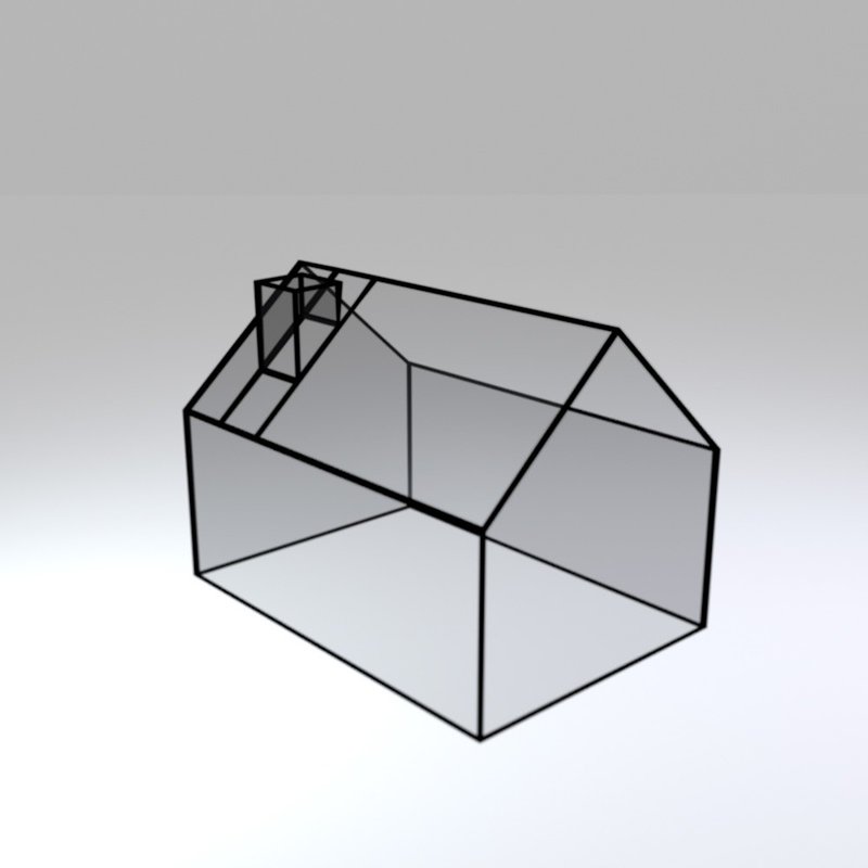 Stained glass terrarium 011 house pattern  | Printable template | DIY terrarium - 圖文模板設計 - 其他材質 