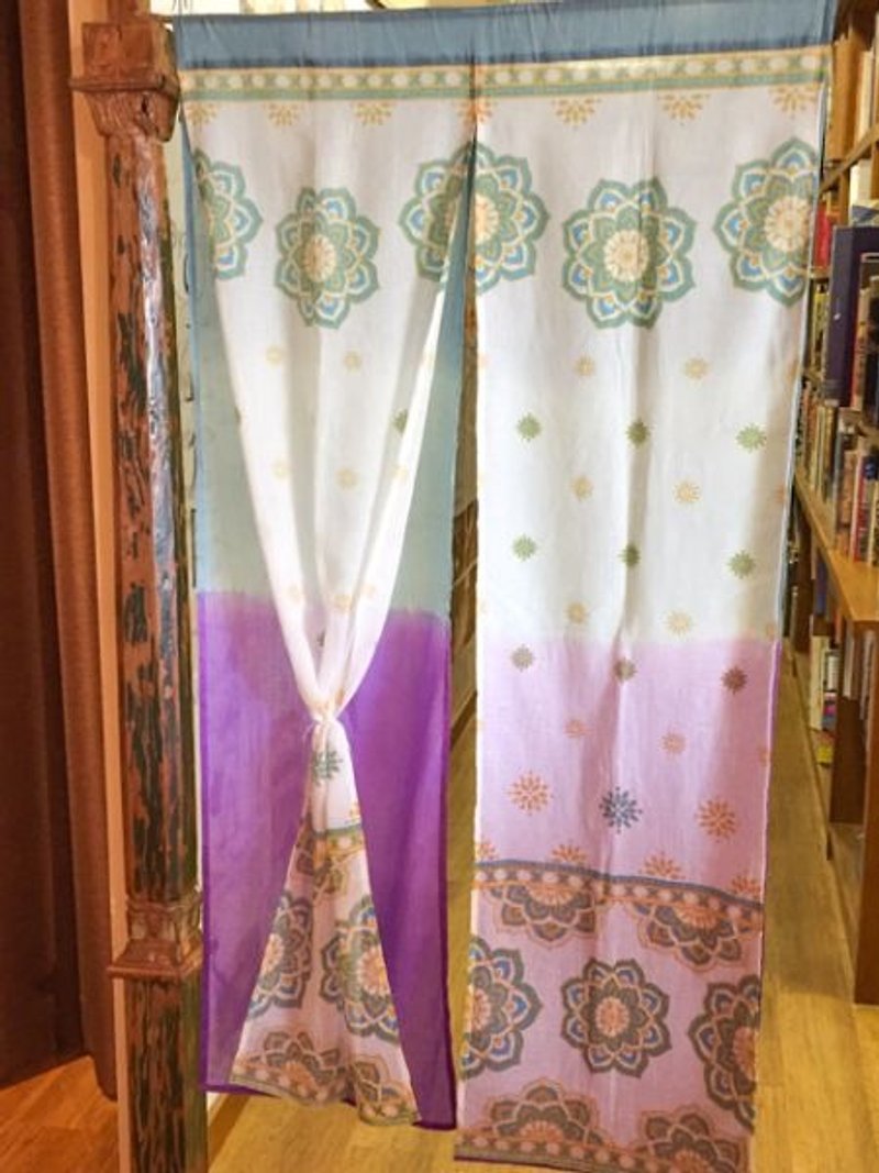 【Pre-order】 ☼ double-layer foil gold flower curtain ☼ (three-color) - Items for Display - Cotton & Hemp Multicolor