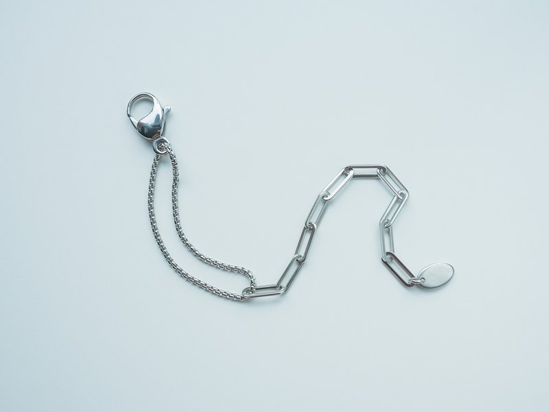Unisex | 極晝系列 - 藍冰 * 不鏽鋼手鍊 - 手鍊/手環 - 不鏽鋼 銀色