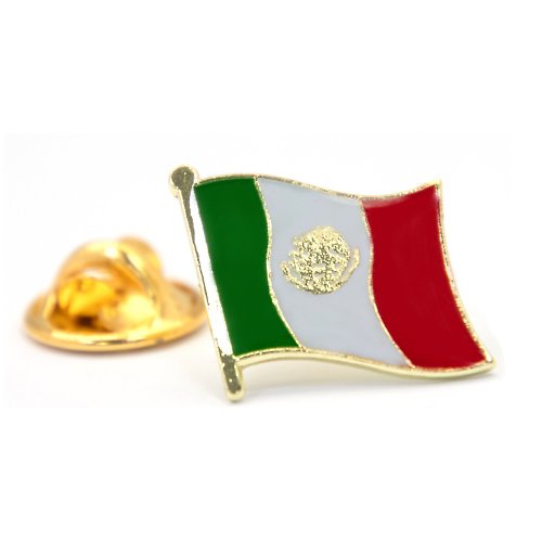 A-ONE Mexico 墨西哥國旗 紀念配飾 金屬胸針 紀念別針 國旗飾品 金屬