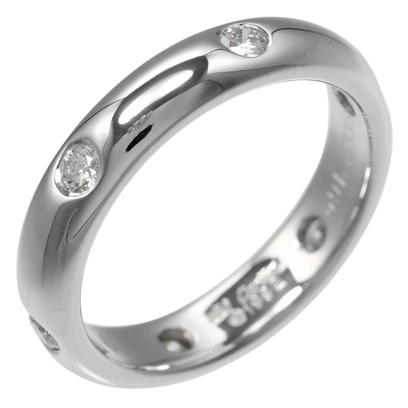 【日本直送】カルティエ リング ステラ 8.5号 指輪 K18WG ホワイトゴールド ダイヤモンド 約4.62g CARTIER【中古】Aランク - 戒指 - 貴金屬 銀色