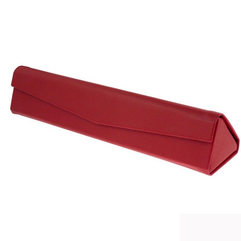 ARTEX life系列 皮革三角筆盒-紅 - 鉛筆盒/筆袋 - 人造皮革 紅色
