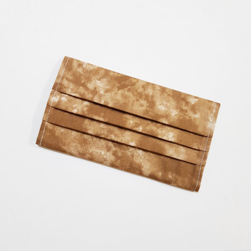 【漸層-咖啡】 棉質口罩套  成人尺寸 需等20天 可寄國外 - 口罩/口罩收納套 - 棉．麻 咖啡色