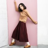 Annie Chen skirts new winter a word skirt and long sections Slim irregular skirt bust skirt winter dress women dress