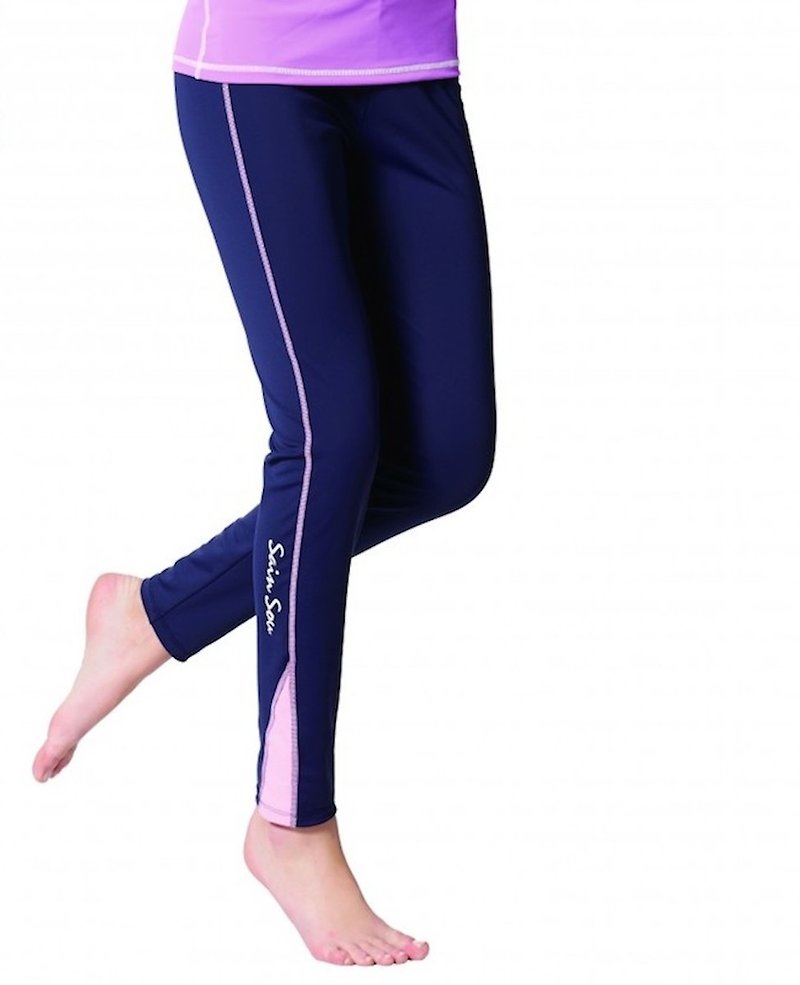 MIT 運動機能褲(水陸兩用) 水母褲 - 女泳衣/比基尼 - 尼龍 藍色