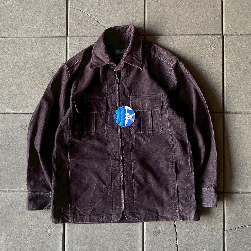 --兩光師古著--咖啡色燈芯絨外套 - 男夾克/外套 - 其他材質 咖啡色