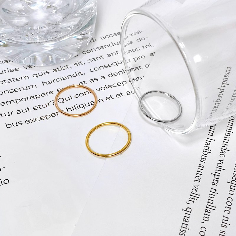 14K | 簡約線條_戒指 - 戒指 - 貴金屬 