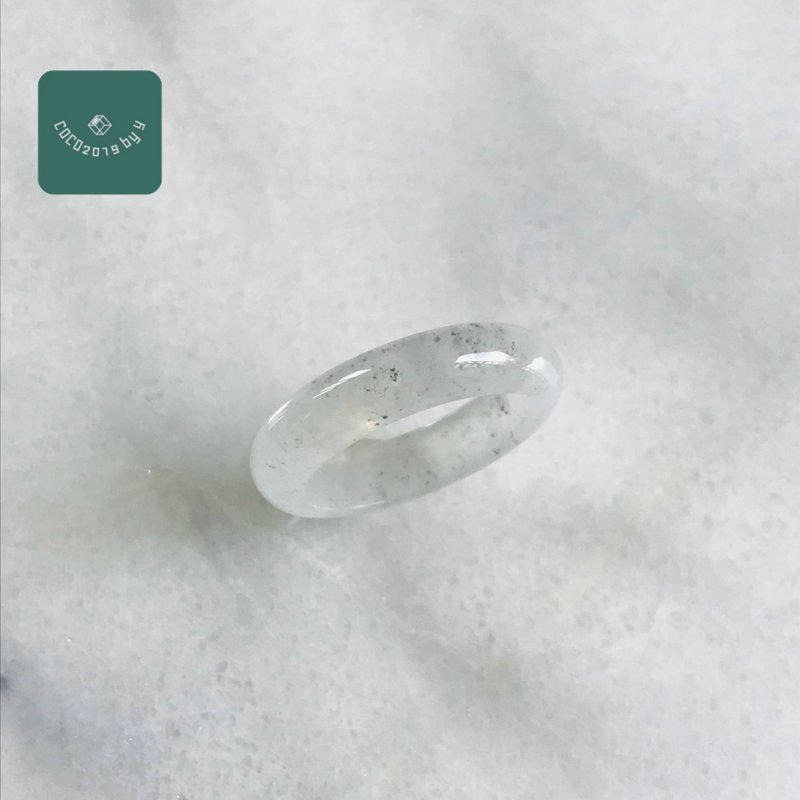 翡翠戒指 天然石 緬甸產 12號 指環 R159-0025 - 戒指 - 玉石 銀色