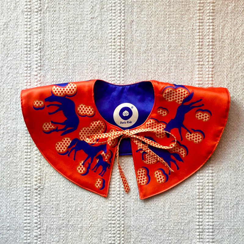 New Year Exclusive Peanut Pony - Blooming Prosperity Born Original Children's Decorative Collar - หูกระต่าย/ผ้าพันคอผู้ชาย - เส้นใยสังเคราะห์ หลากหลายสี