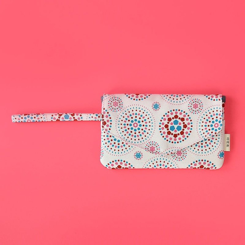 Smart Phone Purse / Firework / Gorgeous Pink - Handbags & Totes - Cotton & Hemp 