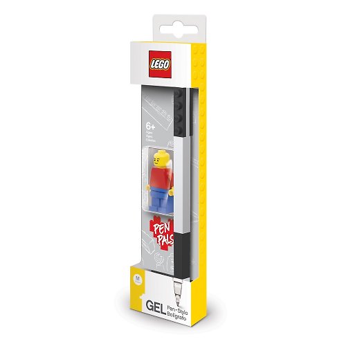 LEGO樂高LED燈系列／文具系列 LEGO 樂高積木原子筆-黑色(附人偶)