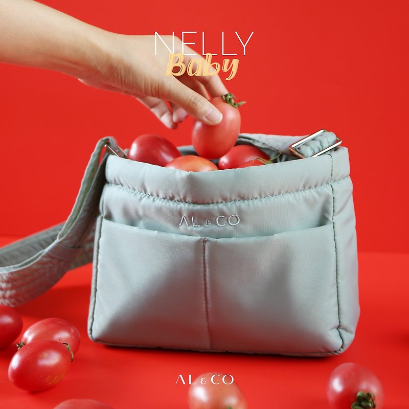 Nylon travel bag in Pistachio - Messenger Bags & Sling Bags - Nylon Green