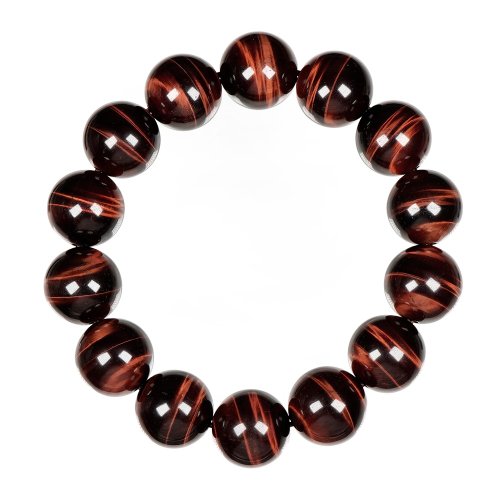 正佳珠寶 Gemsrich Jewelry 【正佳珠寶】紅虎眼 頂級雙眼虎眼石 16mm 紅虎眼手珠
