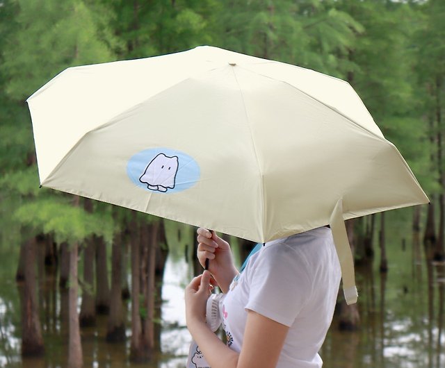 European New Vinyl Sun Protective Sun Umbrella Sunny And Rain Dual