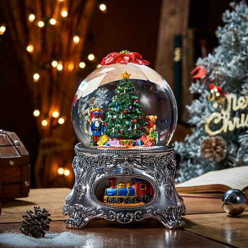 JARLL 讚爾藝術 平安夜的祝福 水晶球音樂盒 生日 聖誕禮物 交換禮物