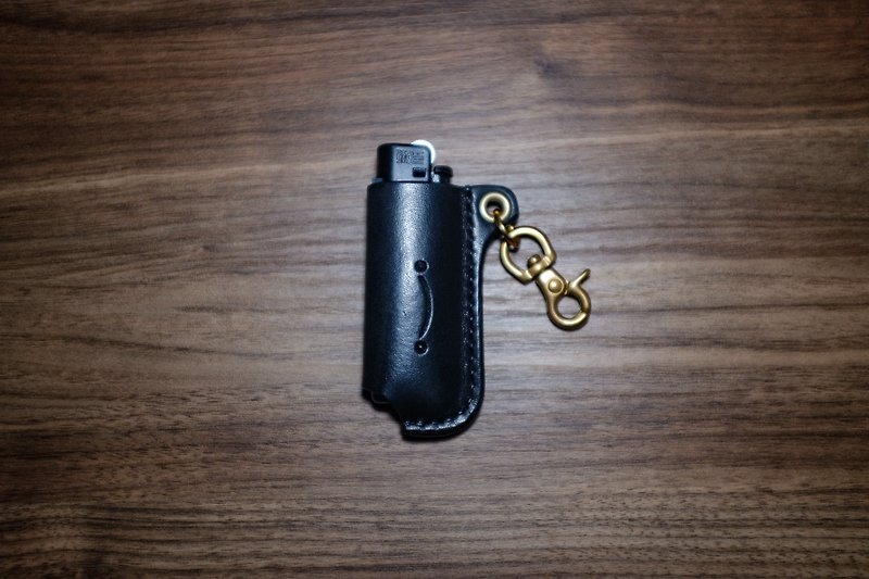 【Old School Dating】Lighter Case - Other - Genuine Leather Black